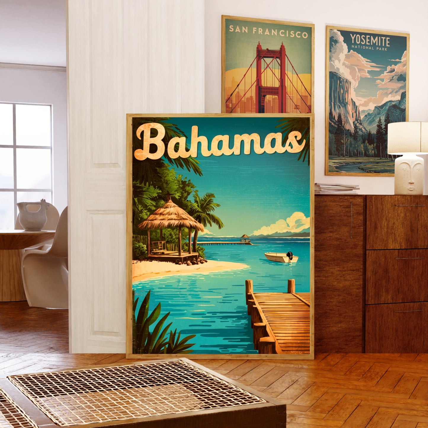 Bahamas Vintage Travel Poster