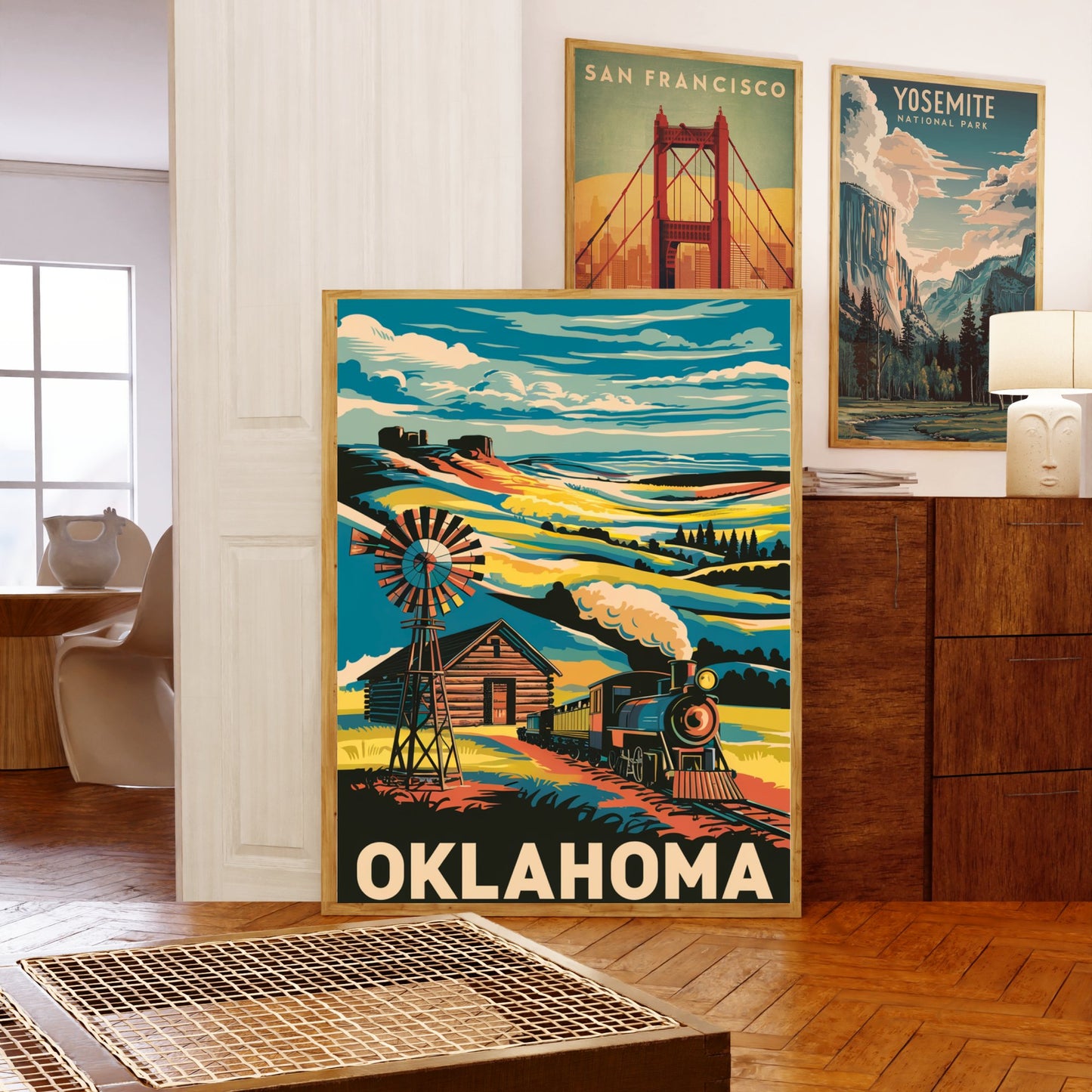 Oklahoma Vintage Travel Poster