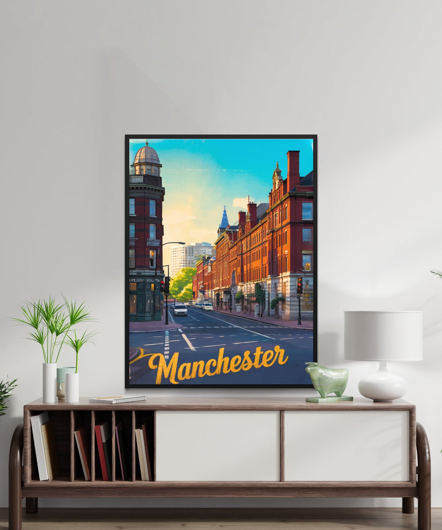 Manchester Vintage Travel Poster - Urban Revival