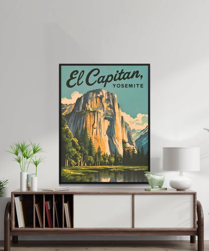 Yosemite El Capitan Vintage Travel Poster - Nature's Paradise