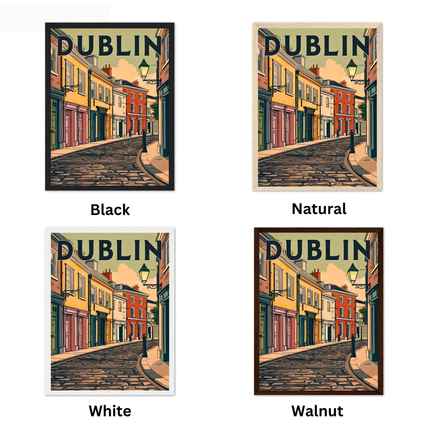 Dublin Vintage Travel Poster