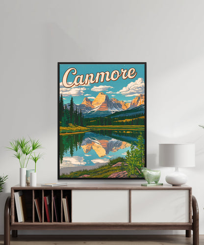 Canmore Vintage Travel Poster - Exotic Wildlife