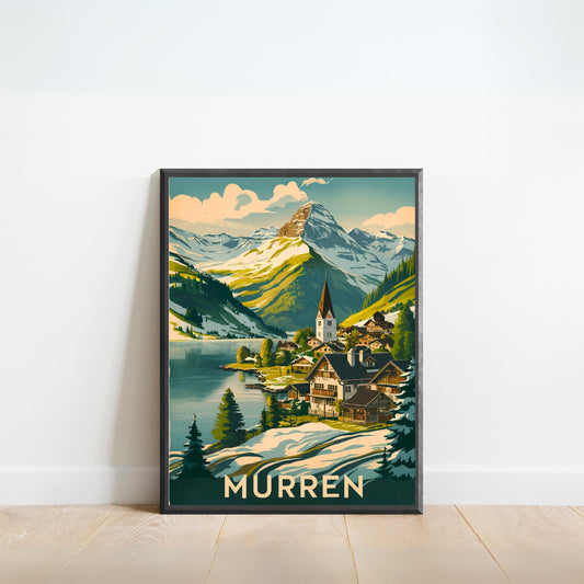 Murren Vintage Travel Poster