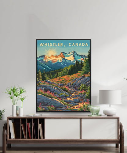 Whistler Vintage Travel Poster