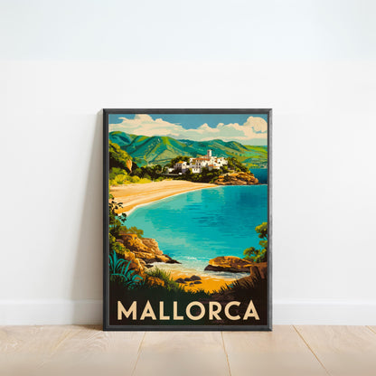 Mallorca Vintage Travel Poster