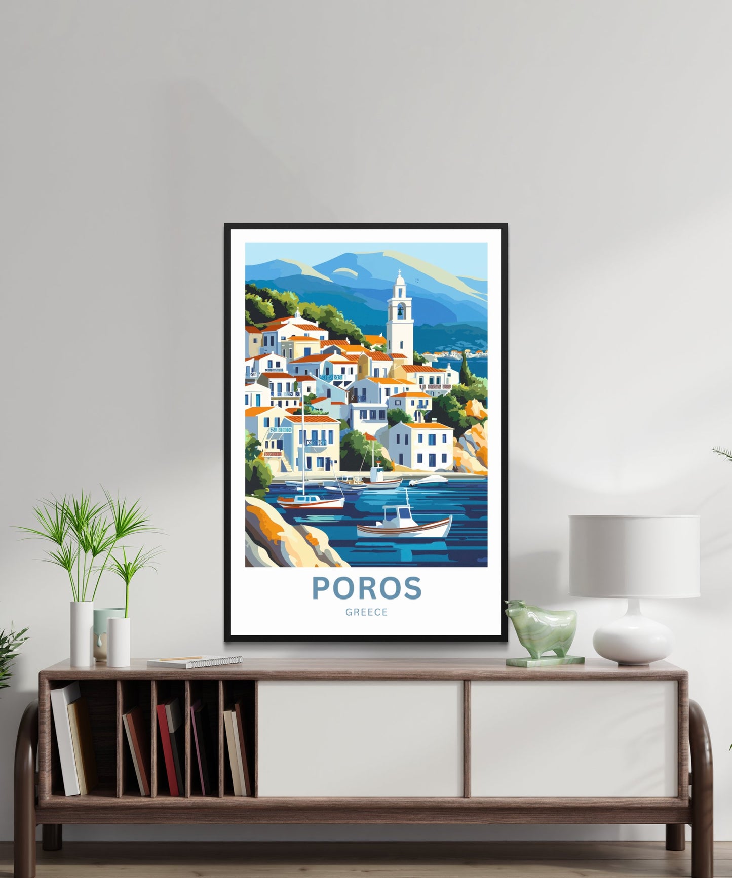 Poros Travel Print - Serene Escape