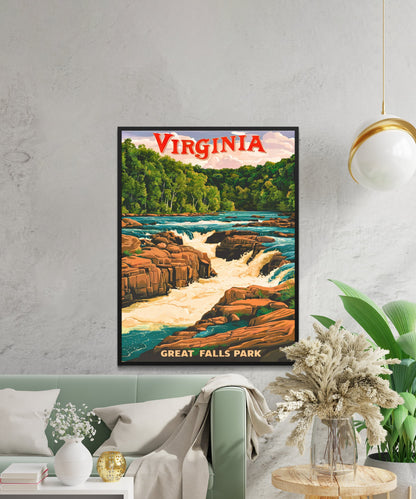 Virginia Vintage Travel Poster