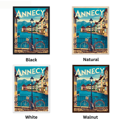 Annecy Vintage Travel Poster