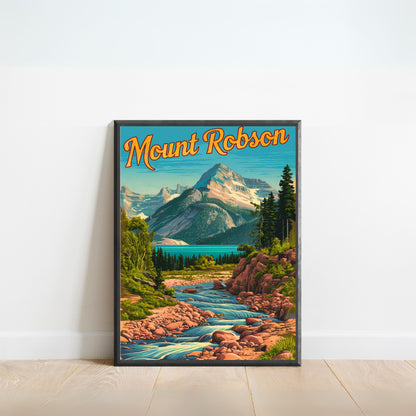 Mount Robson Vintage Travel Poster