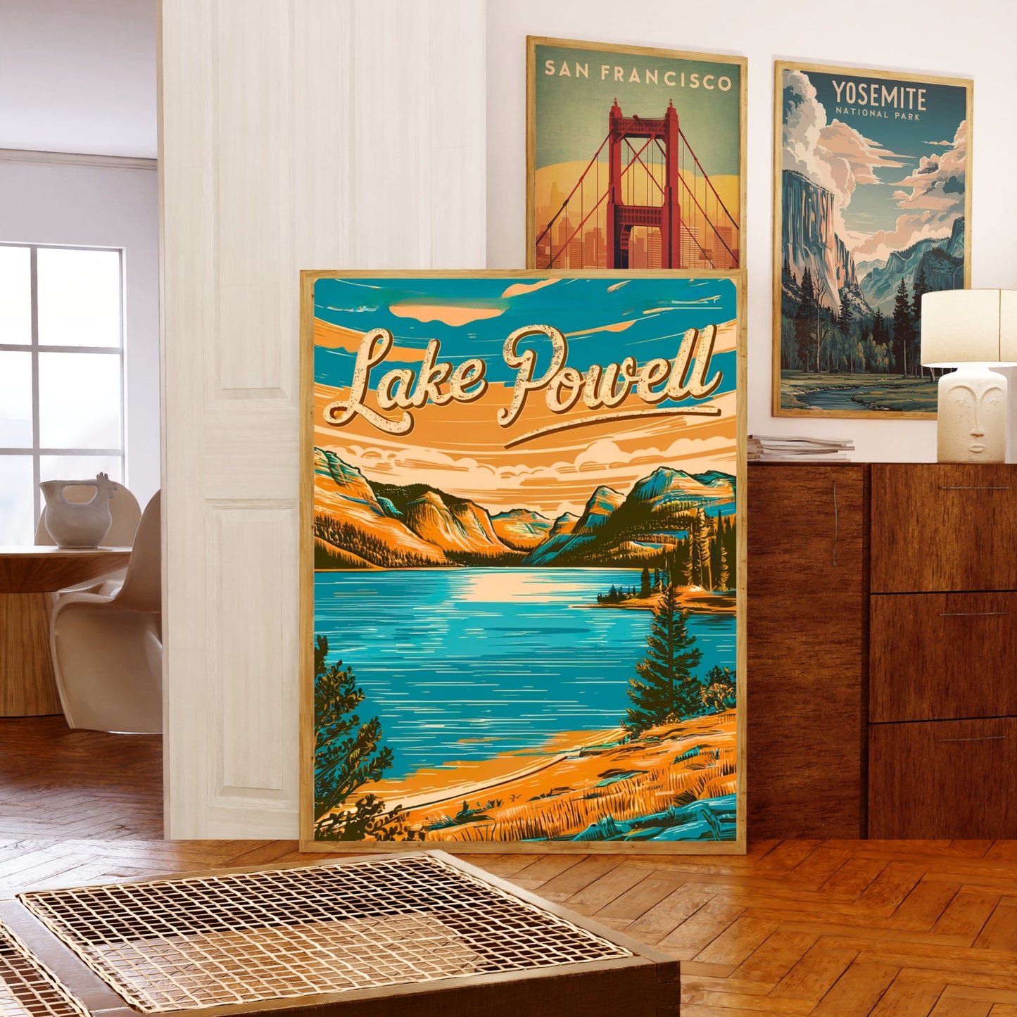 Lake Powell Vintage Travel Poster - Boating Paradise