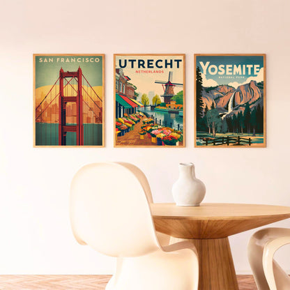 Utrecht Vintage Travel Poster