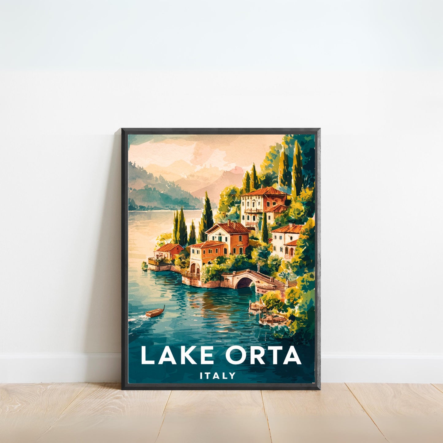 Lake Orta Vintage Travel Poster