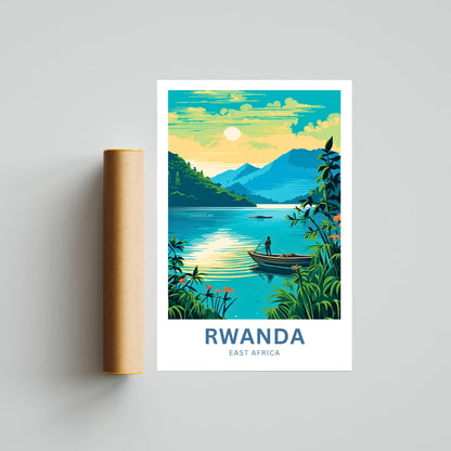 Rwanda Travel Poster