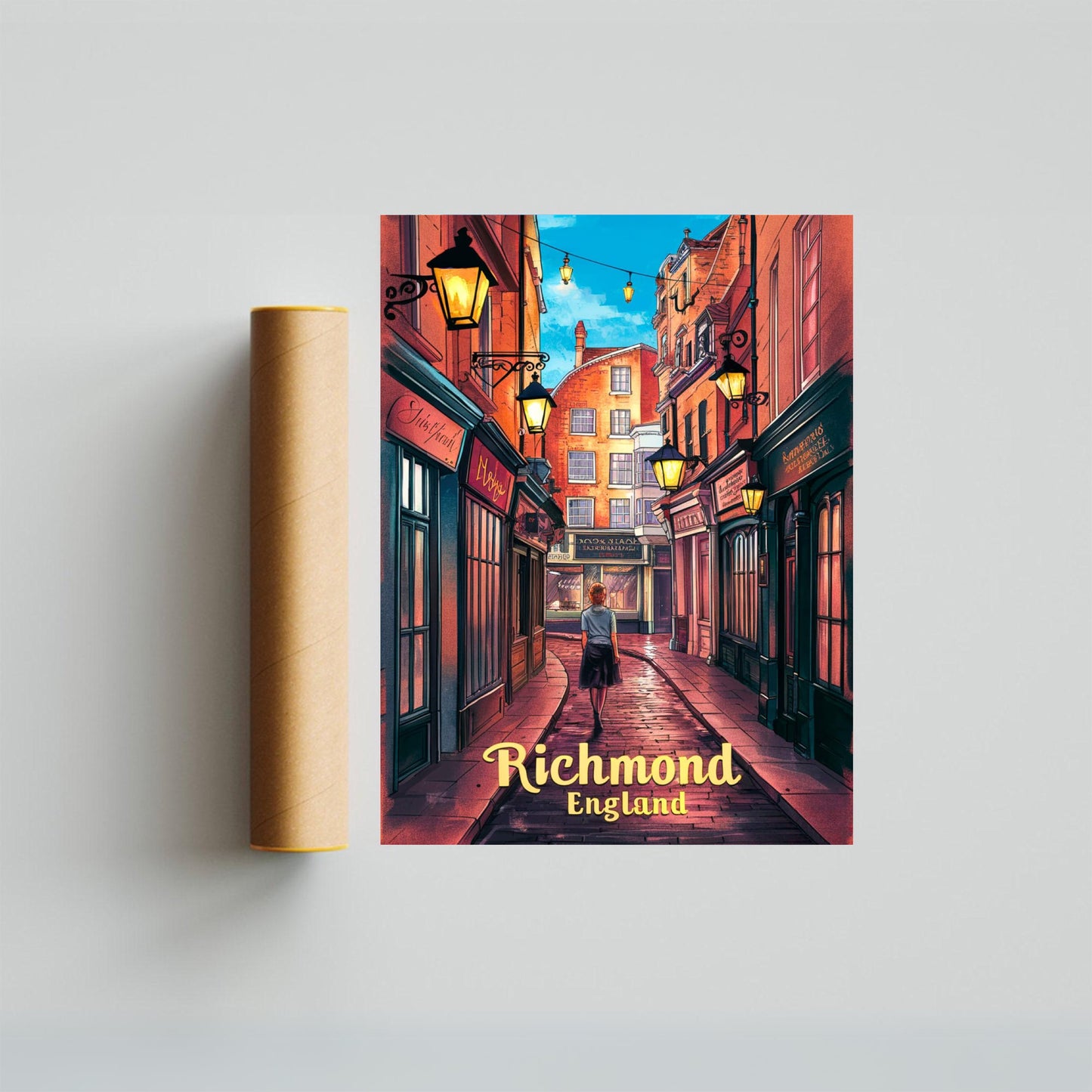 Richmond Vintage Travel Poster