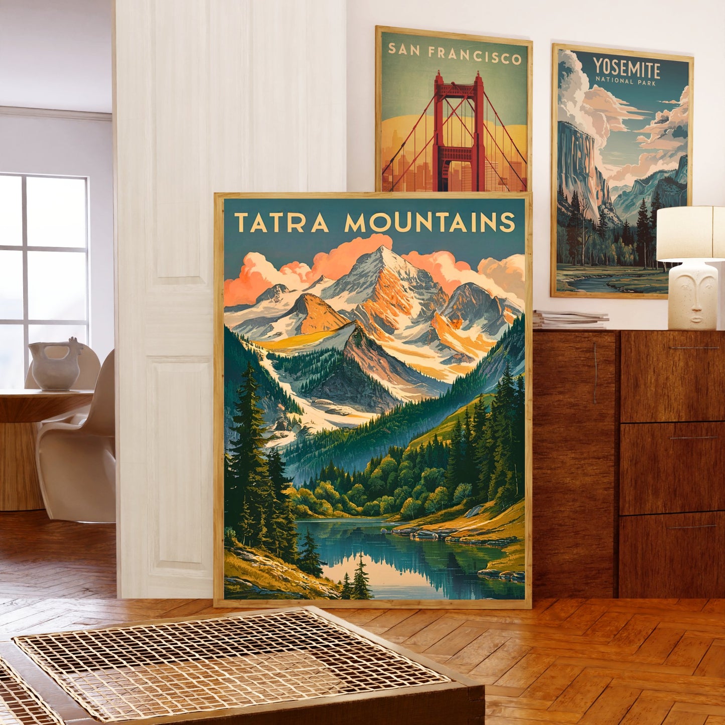 Tatra Mountains Vintage Travel Poster