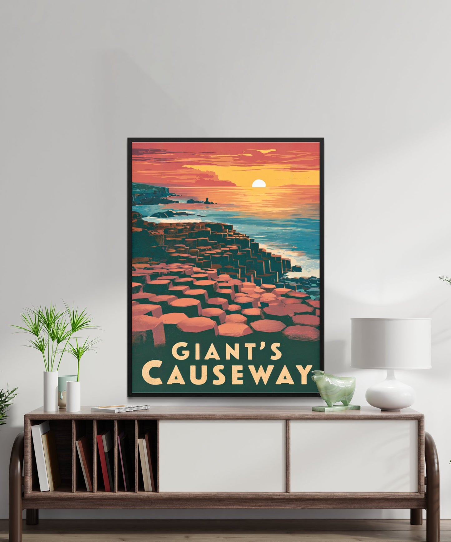 Giant's Causeway Vintage Travel Poster