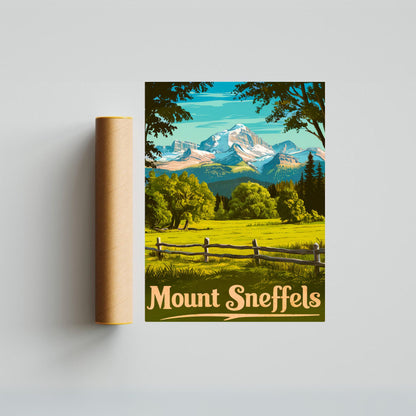 Mount Sneffels Vintage Travel Poster