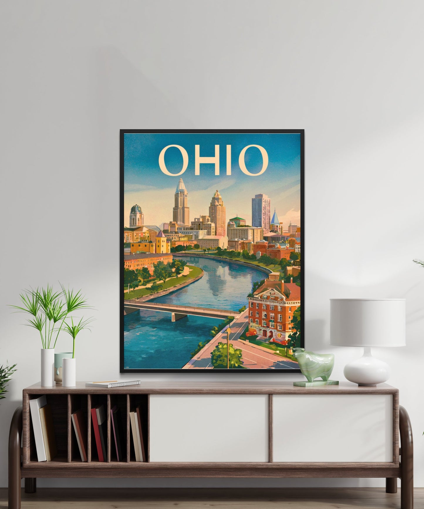 Ohio Vintage Travel Poster