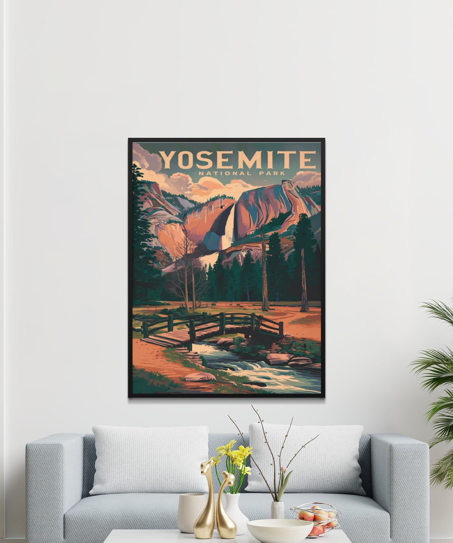 Yosemite Vintage Travel Poster - Wilderness Splendor