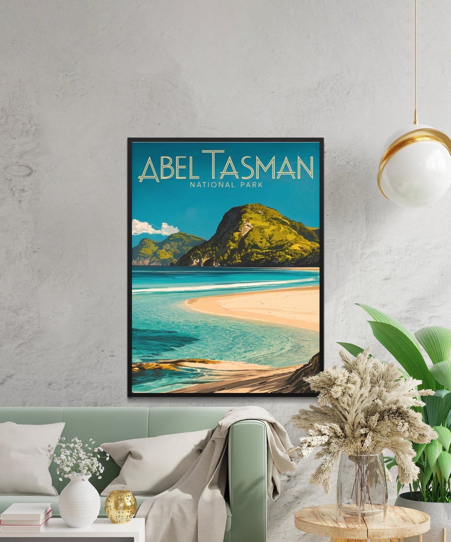 Abel Tasman Park  Vintage Travel Poster - Outdoor Adventure