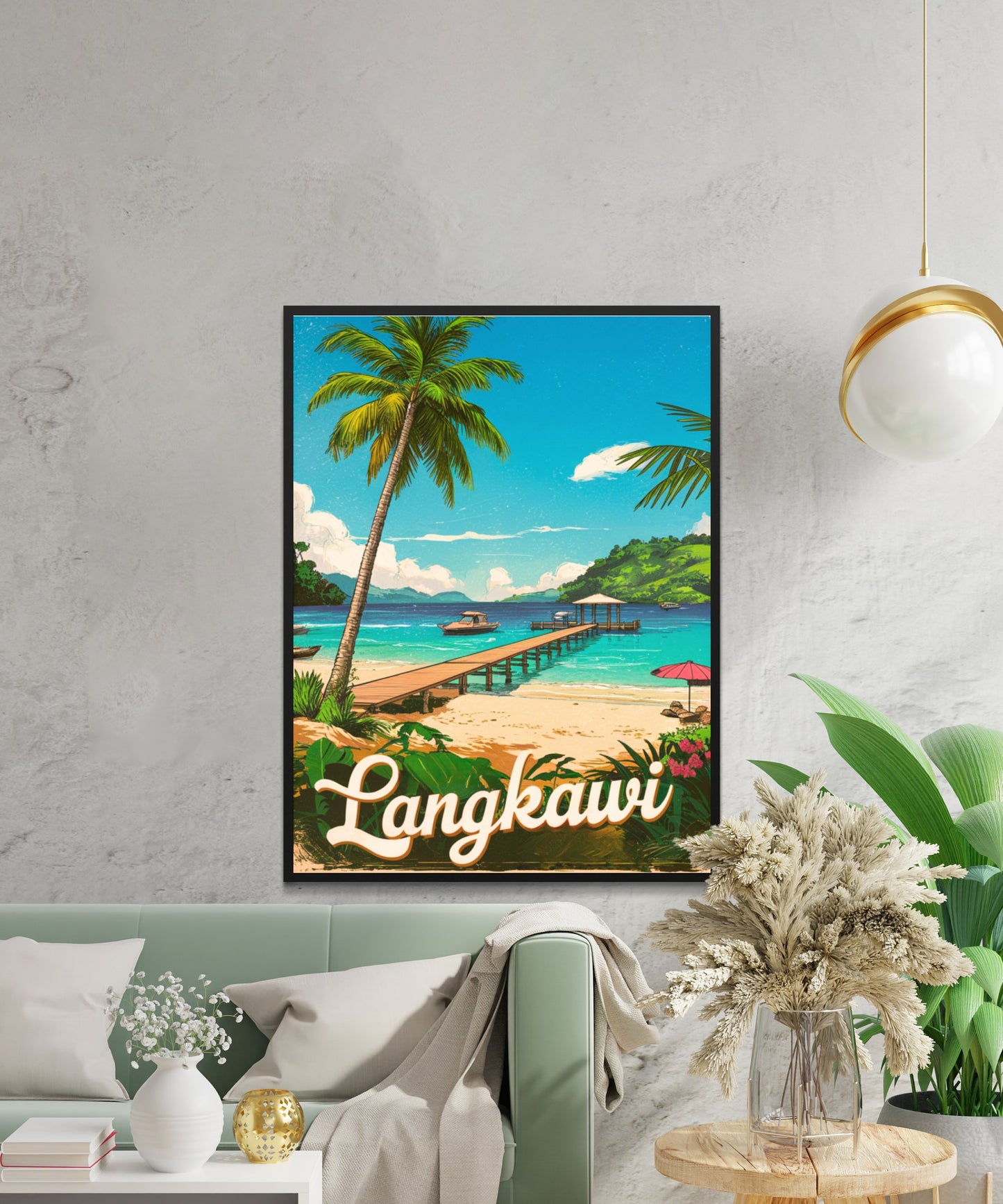 Langkawi  Vintage Travel Poster