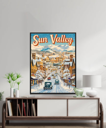 Sun Valley Vintage Travel Poster