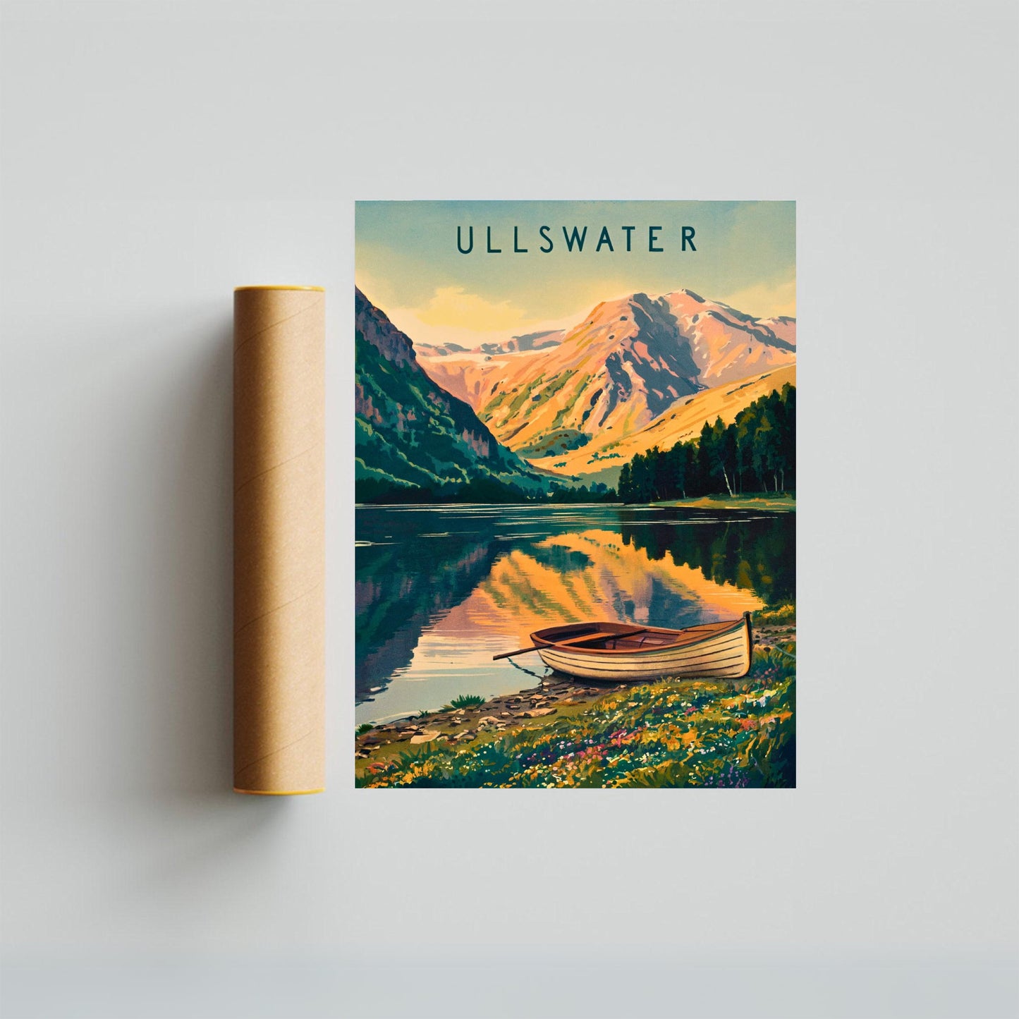 Ullswater Vintage Travel Poster