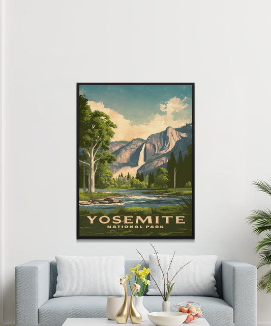 Yosemite Vintage Travel Poster - Iconic Beauty