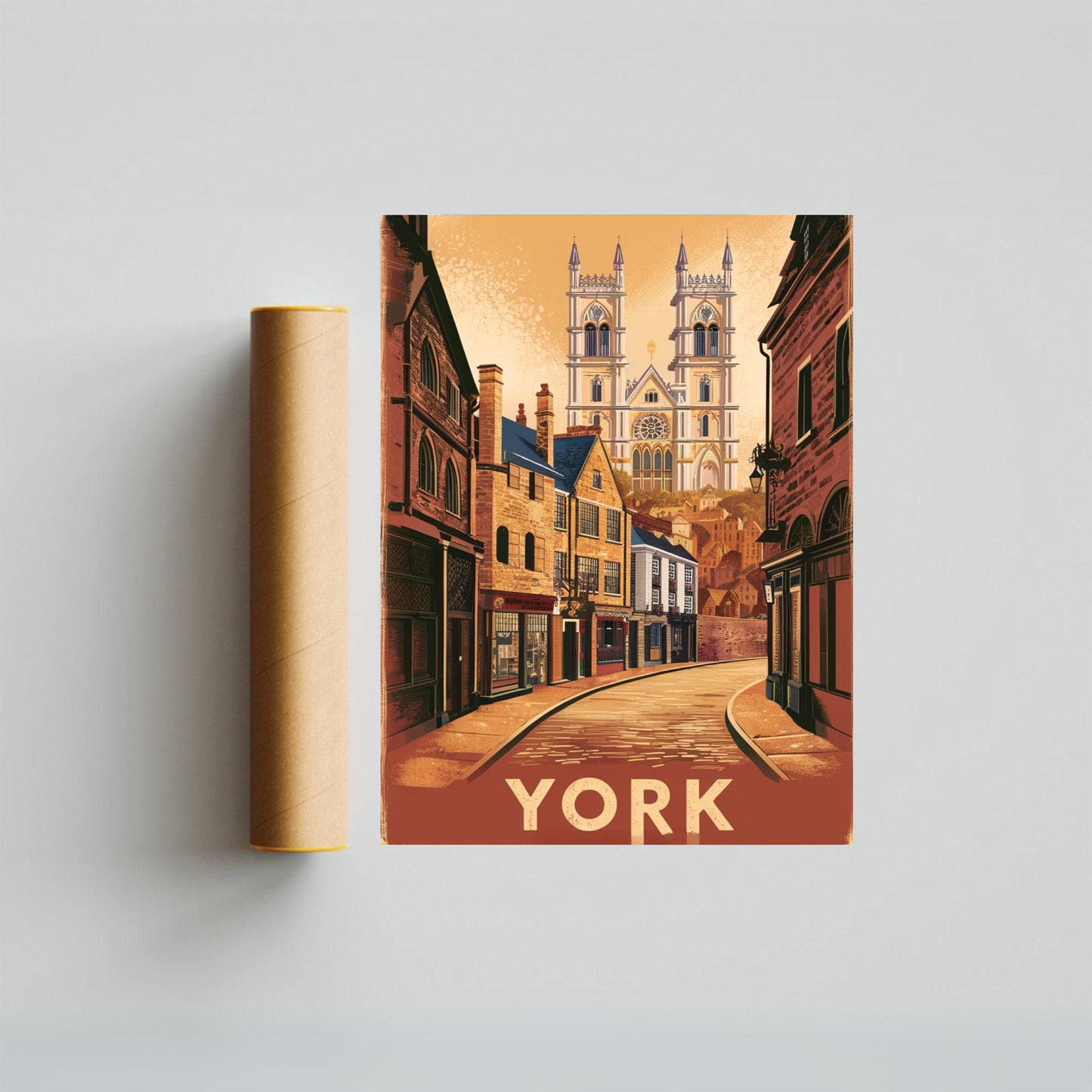 York Vintage Travel Poster