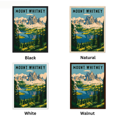 Mount Whitney Vintage Travel Poster