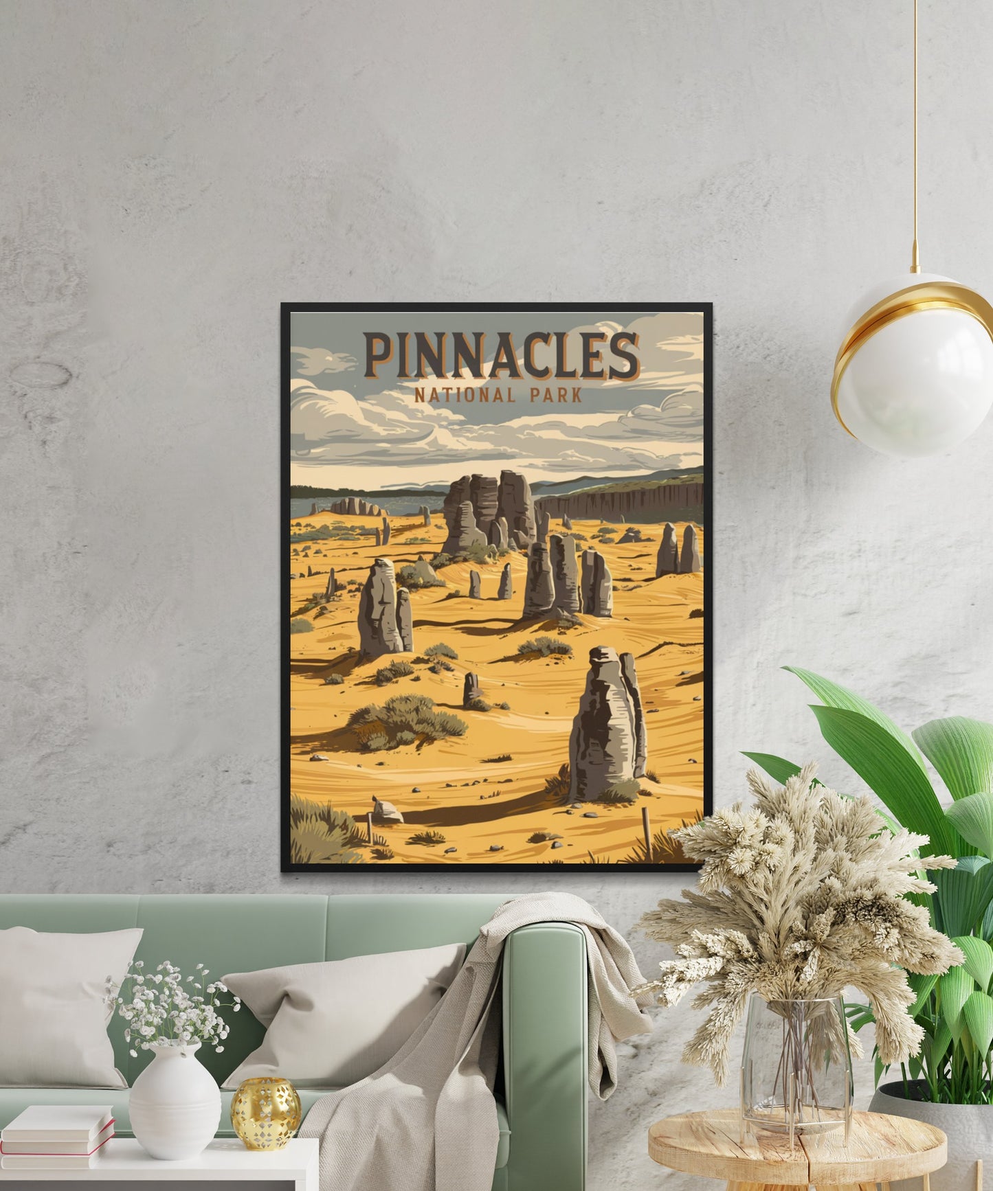 Pinnacles National Park Vintage Travel Poster