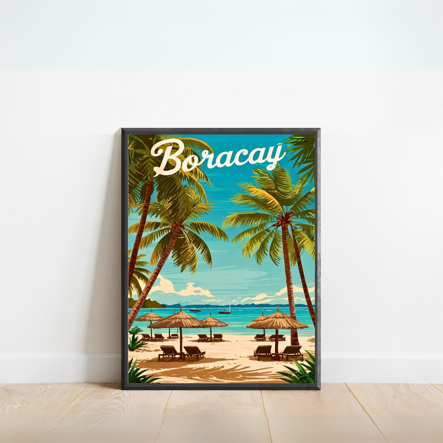 Boracay Vintage Travel Poster