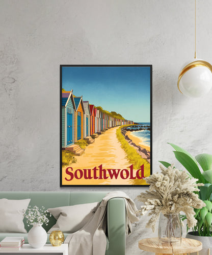 Southwold Vintage Travel Poster - Peaceful Haven