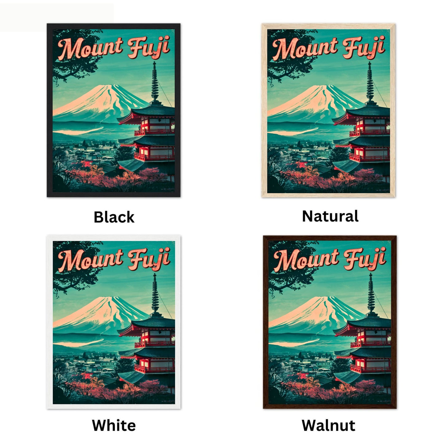 Mount Fuji Vintage Travel Poster - Vintage Splendor