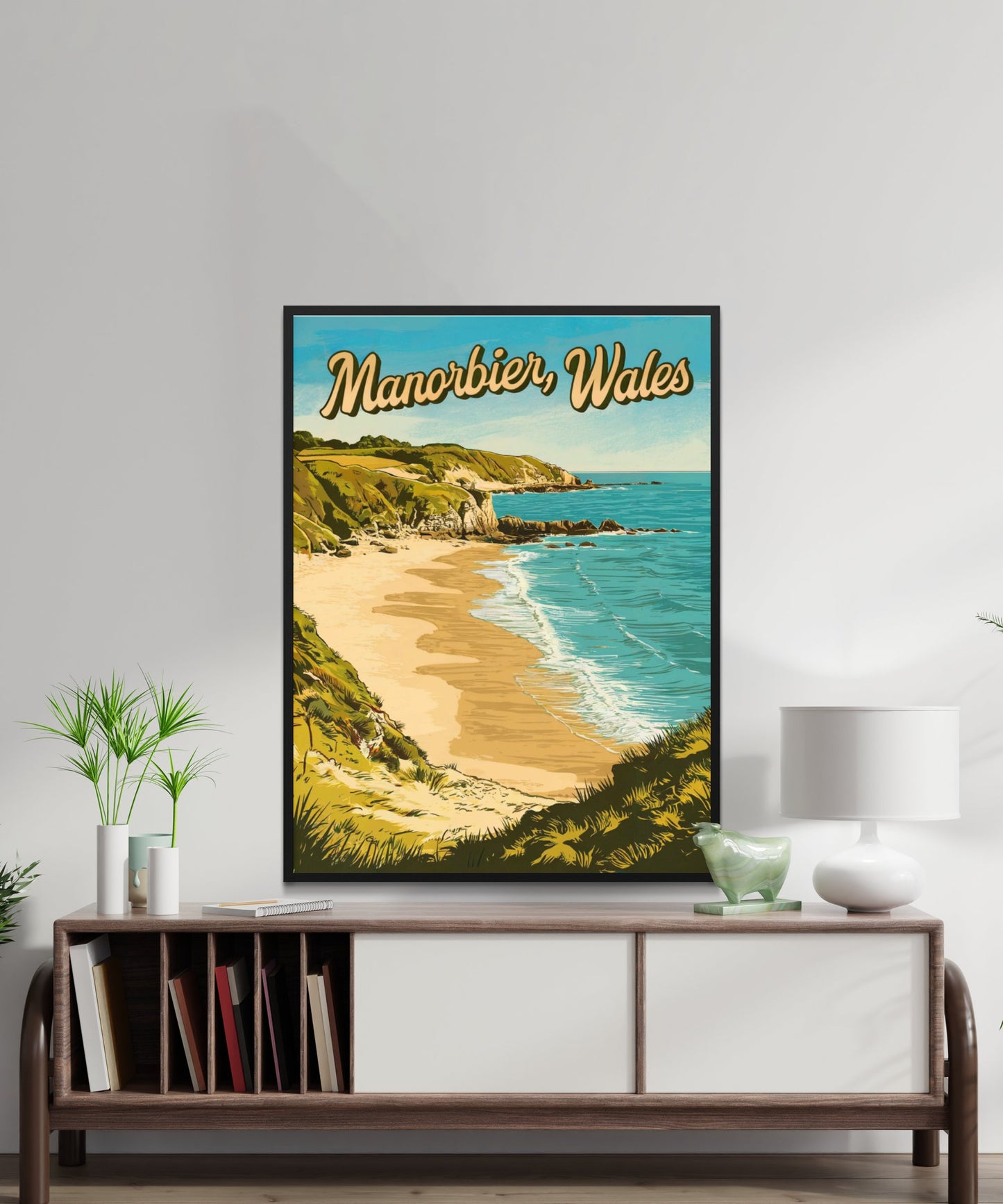 Manorbier Vintage Travel Poster