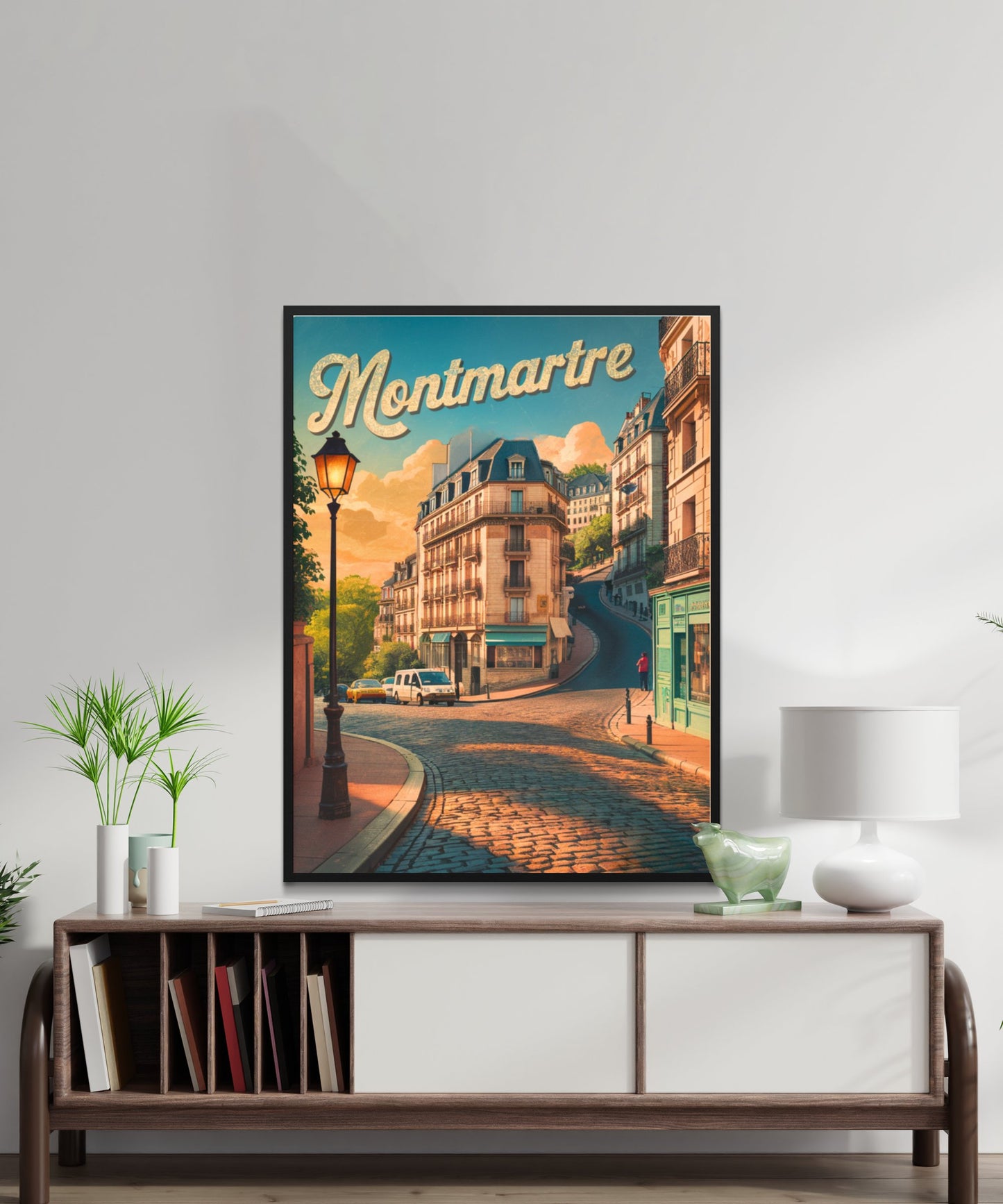 Montmartre Vintage Travel Poster