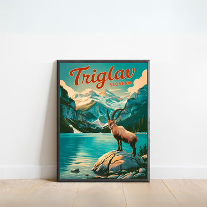 Triglav Vintage Travel Poster