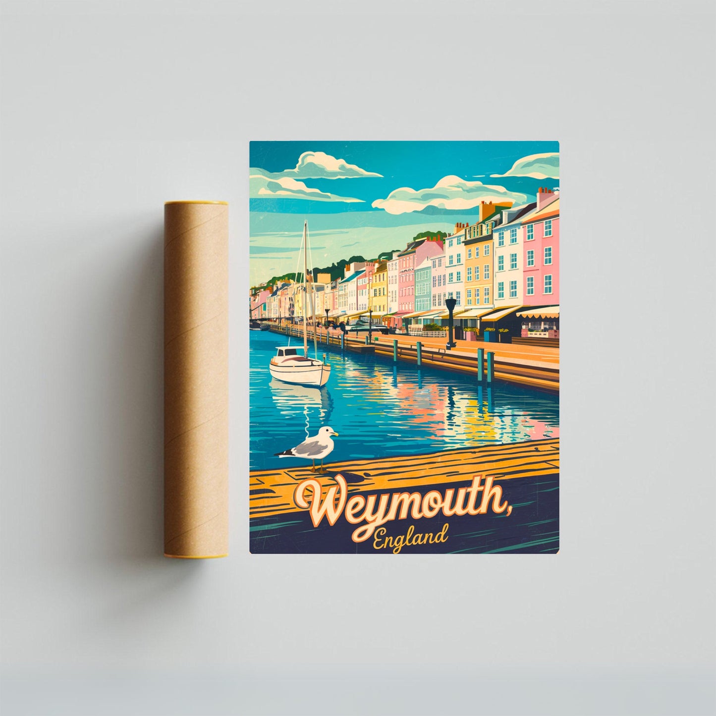 Weymouth  Vintage Travel Poster - Hidden Oasis