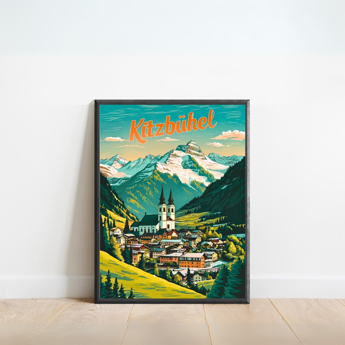 Kitzbühel Vintage Travel Poster