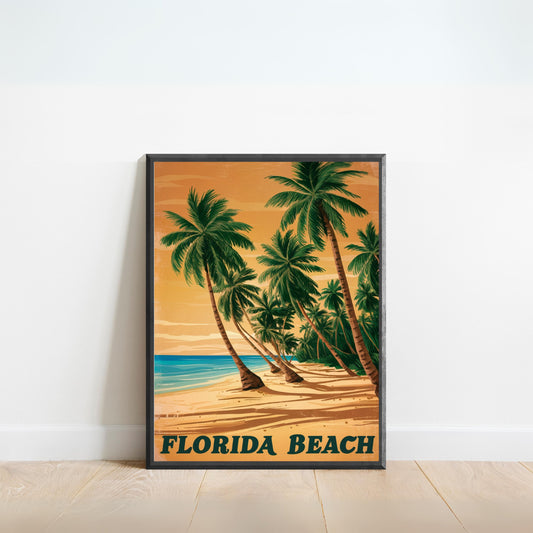 Florida Vintage Travel Poster - Coastal Charms