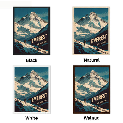 Mount Everest Vintage Travel Poster - Frozen in Time