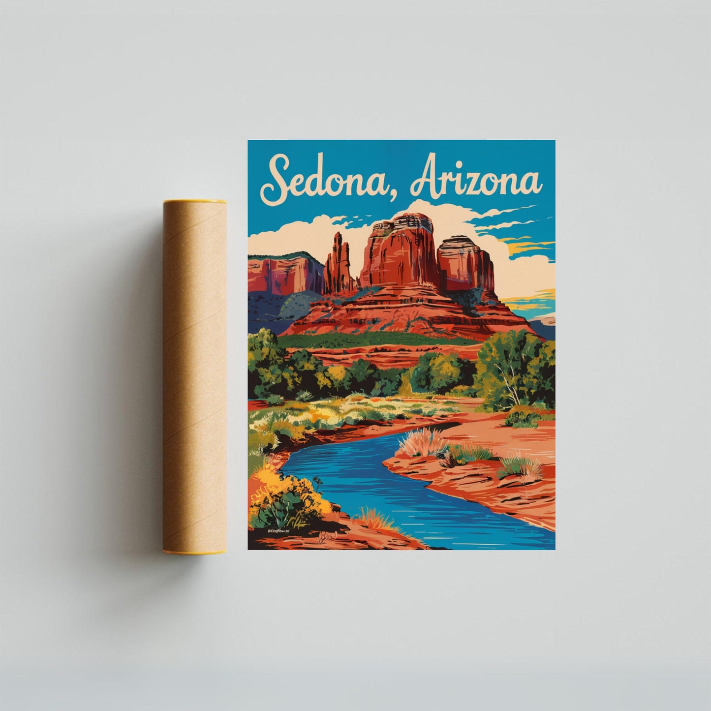 Sedona Vintage Travel Poster