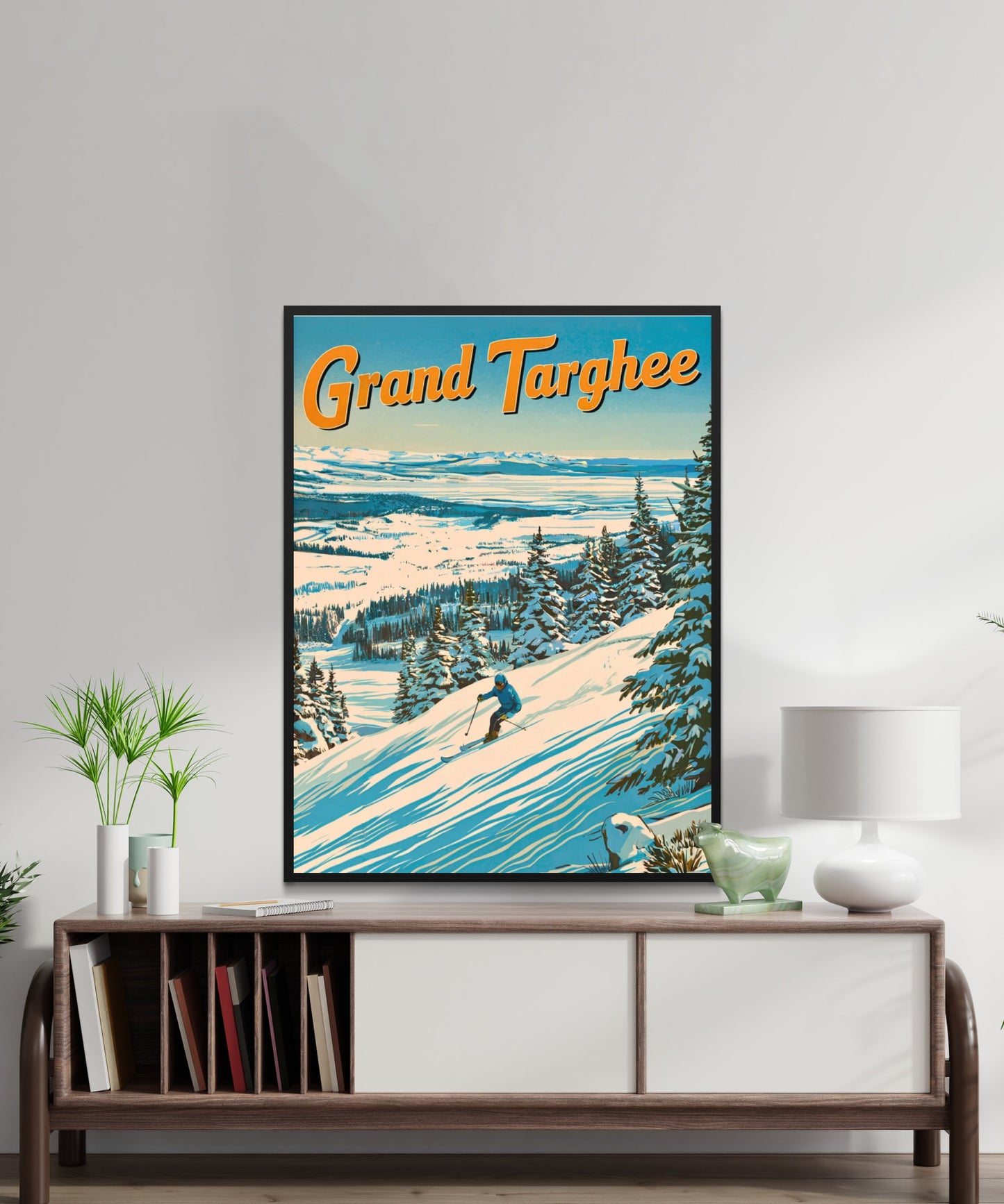 Grand Targhee Vintage Travel Poster - Mountain Ski Adventure