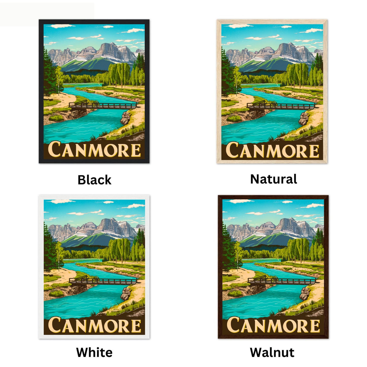 Canmore Vintage Travel Poster