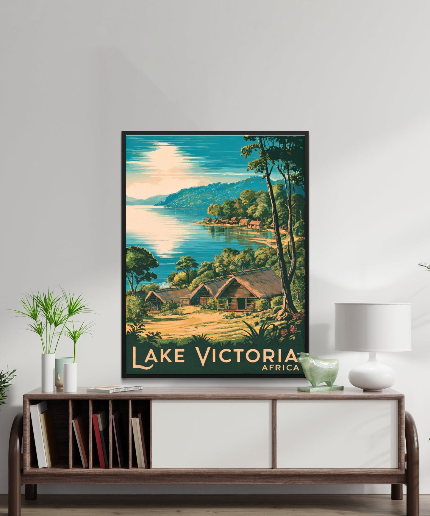 Lake Victoria Vintage Travel Poster - Gateway to African Wonders