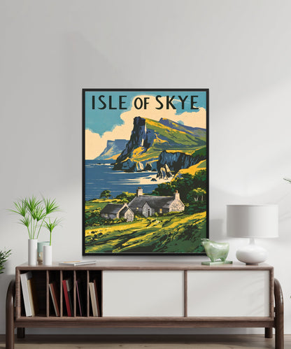 Isle of Skye Vintage Travel Poster - Timeless Scottish Beauty