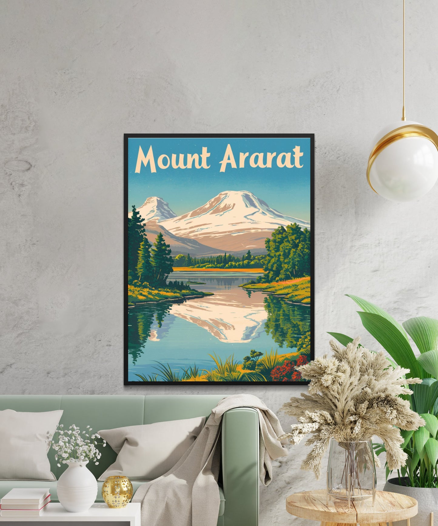 Mount Ararat Vintage Travel Poster