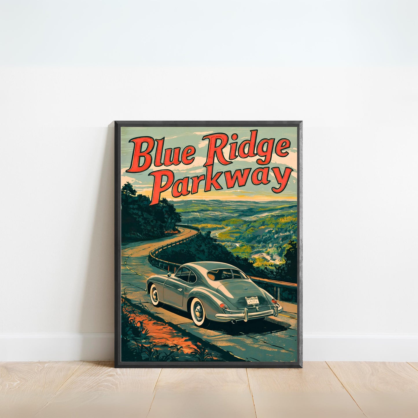 Blue Ridge Parkway Vintage Travel Poster - America's Favorite Drive