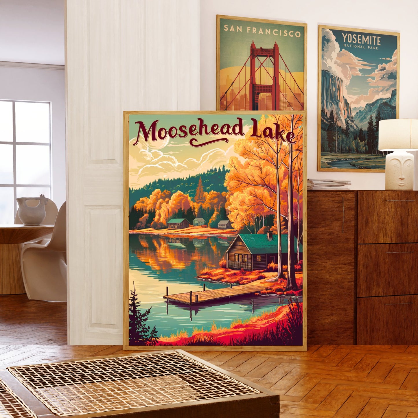 Moosehead Lake Vintage Travel Poster