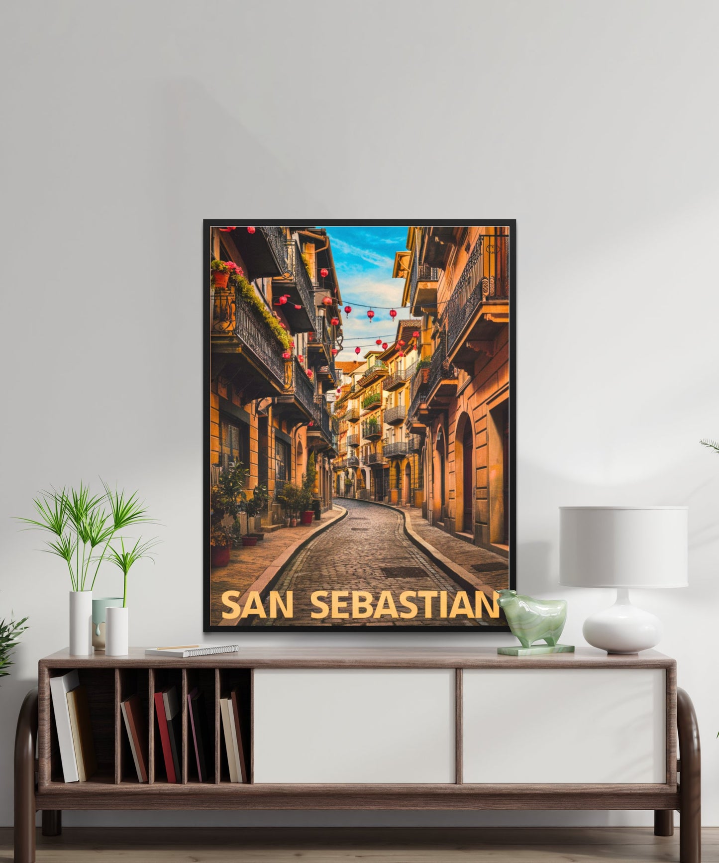 San Sebastian Vintage Travel Poster - Coastal Paradise